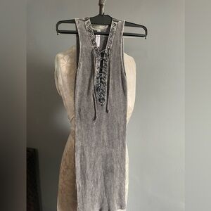 Nameless Charcoal Cotton Dress